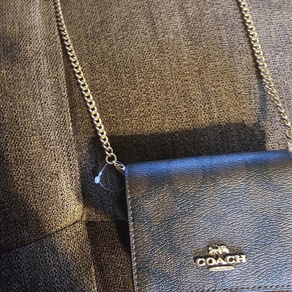 NWOT Coach Signature Mini Wallet on Chain - Picture 9 of 10
